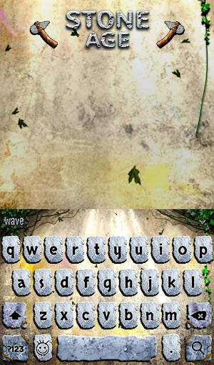 Stone Age Animated Keyboard   Live Wallpaper screenshot 2