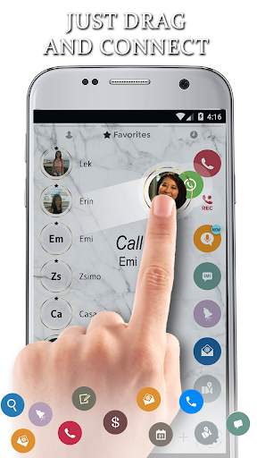 Marble White Phone Dialer Theme screenshot 3