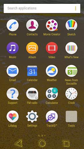 Sandy theme for XPERIA screenshot 2