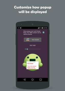 Cute SMS Popup Notification screenshot 7