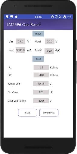LM2576/96 Calculator स्क्रीनशॉट 4
