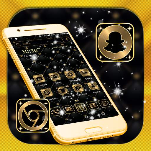 Gold Black Launcher Theme 3.3