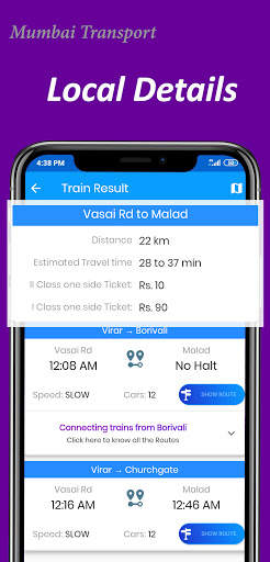 Mumbai Local Trains route map & Bus App screenshot 3