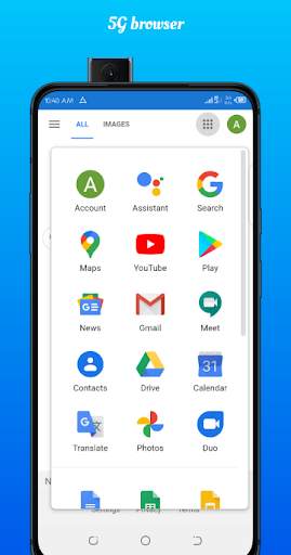 5G browser screenshot 1