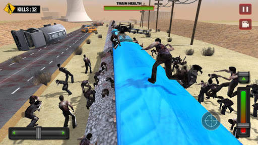 Train shooting - Zombie War скриншот 4