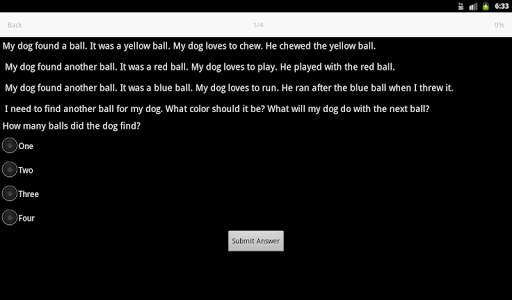 Reading Comprehension screenshot 6