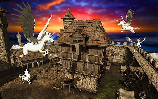 Flying Horse Simulator 2021 – Baby Unicorn Games screenshot 3