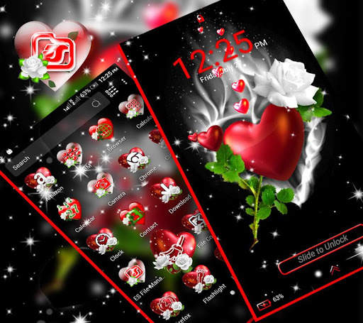 Love Heart Launcher Theme screenshot 1