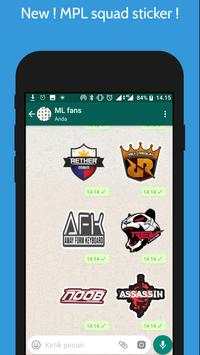 Mobile For Legends WAStickerapps -Sticker Whatsapp screenshot 18