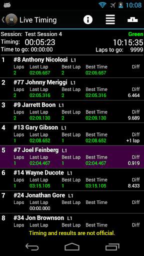 Race Monitor screenshot 2