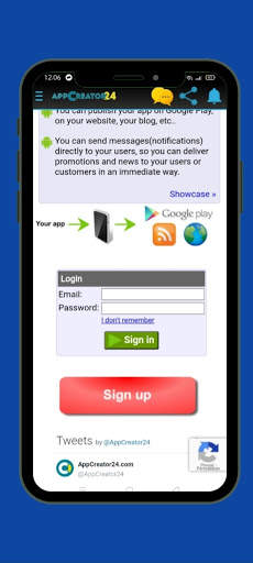 Buat Aplikasi Android - Appcreator24 screenshot 2