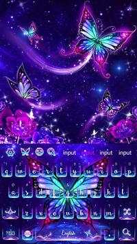 Lively Neon Butterfly Keyboard screenshot 5
