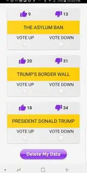 Mobile Vote App screenshot 2