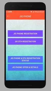 Free Jio Phone Registration screenshot 1