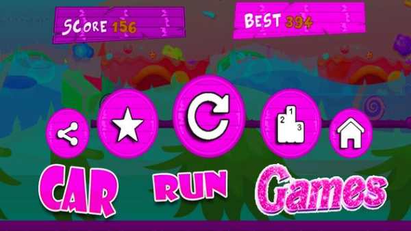 Princess Barnie Run Car Hill Ride screenshot 2
