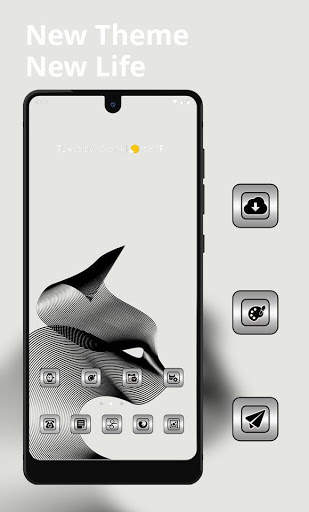 Abstract black line simple theme screenshot 1
