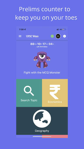 UpscWars:Upsc Prelims,McqGames screenshot 1