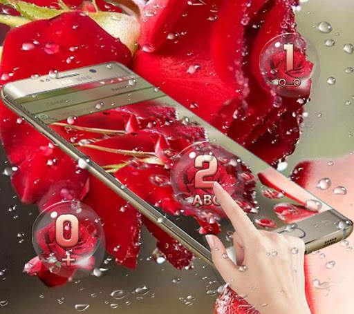 Waterdrop， Flower，Pink Theme & Wallpaper screenshot 6