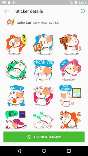 Cat Sticker screenshot 4