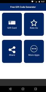 Free Gift Code Generator 1 تصوير الشاشة