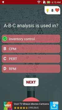 Industrial Engineering Quiz 3 تصوير الشاشة