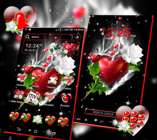 Love Heart Launcher Theme screenshot 3