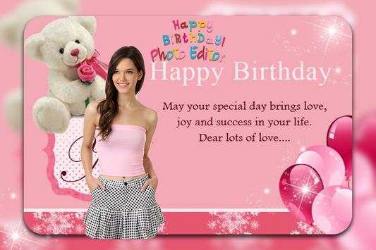 Birthday Photo Editor screenshot 1