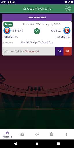 Cricket Match Line screenshot 2