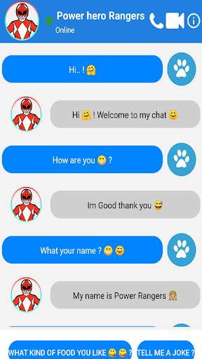 Power's Hero Rangers Video Call & Chat Simulator screenshot 3