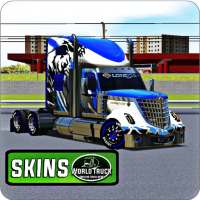 Skin world truck logo