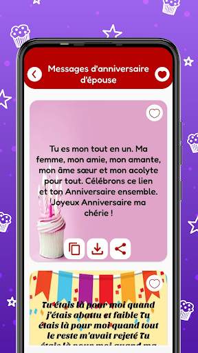 Cartes d’anniversaire Messages screenshot 6