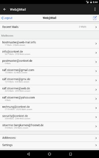 Web@Mail - Cloud based Mail ! screenshot 2
