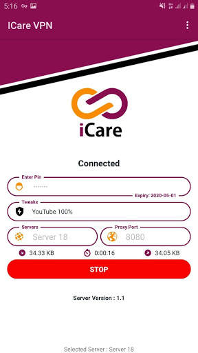 Icare vpn screenshot 1