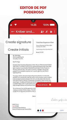 Editar PDF: Assinar PDF screenshot 1