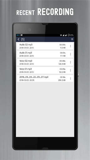 Audio recording application screenshot 5