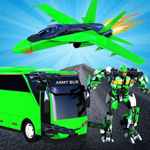 Army Bus Robot:Flying Car Game 1.1