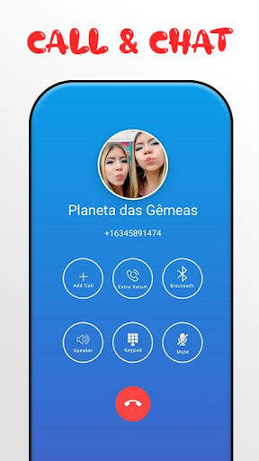 Planeta das Gêmeas Call Me! Fake Video Call screenshot 3