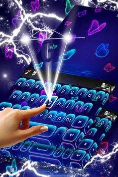 Keyboard Neon Butterfly Theme screenshot 2
