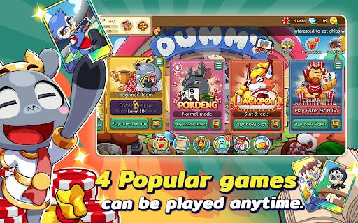 Dummy & Toon Poker OnlineGame screenshot 4