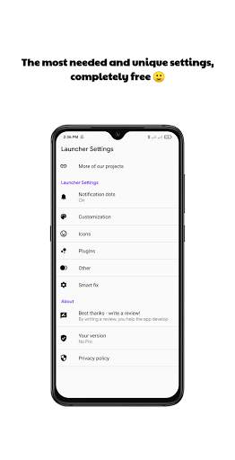 Milky Launcher Lite screenshot 1