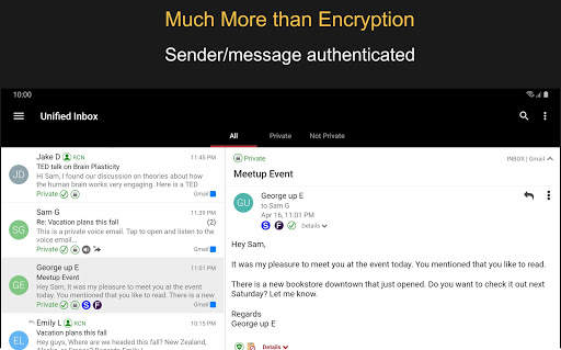 EPRIVO Private Email with Voice and Controls screenshot 10