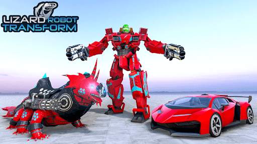 Lizard Robot Car Transform: Dragon Robot Games screenshot 1