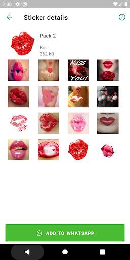 IKiss Love Stickers - Free WaAppStickers screenshot 2