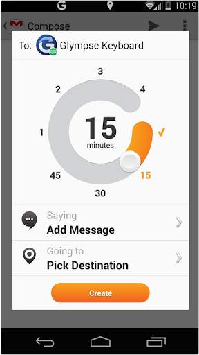Glympse Keyboard screenshot 2
