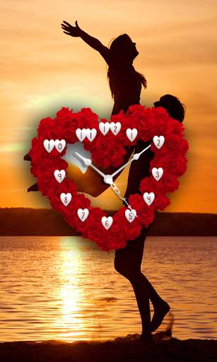 Love Clock Heart Wallpaper screenshot 1