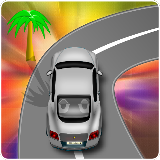 Highway car racing icon