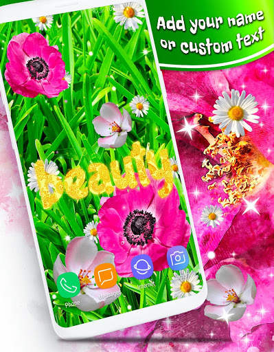 Pink Flower Live Wallpaper 🌺 Parallax Wallpapers screenshot 3