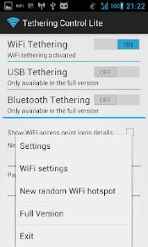 Tethering Control Lite screenshot 2