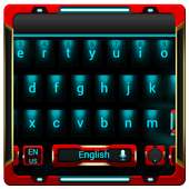 red robot keyboard blue neon on 9Apps