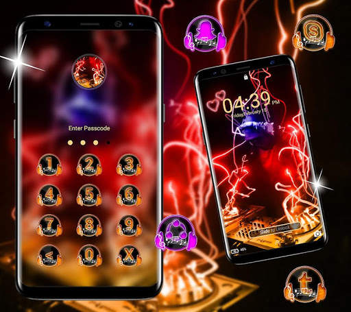 Neon DJ Launcher Theme 5 تصوير الشاشة